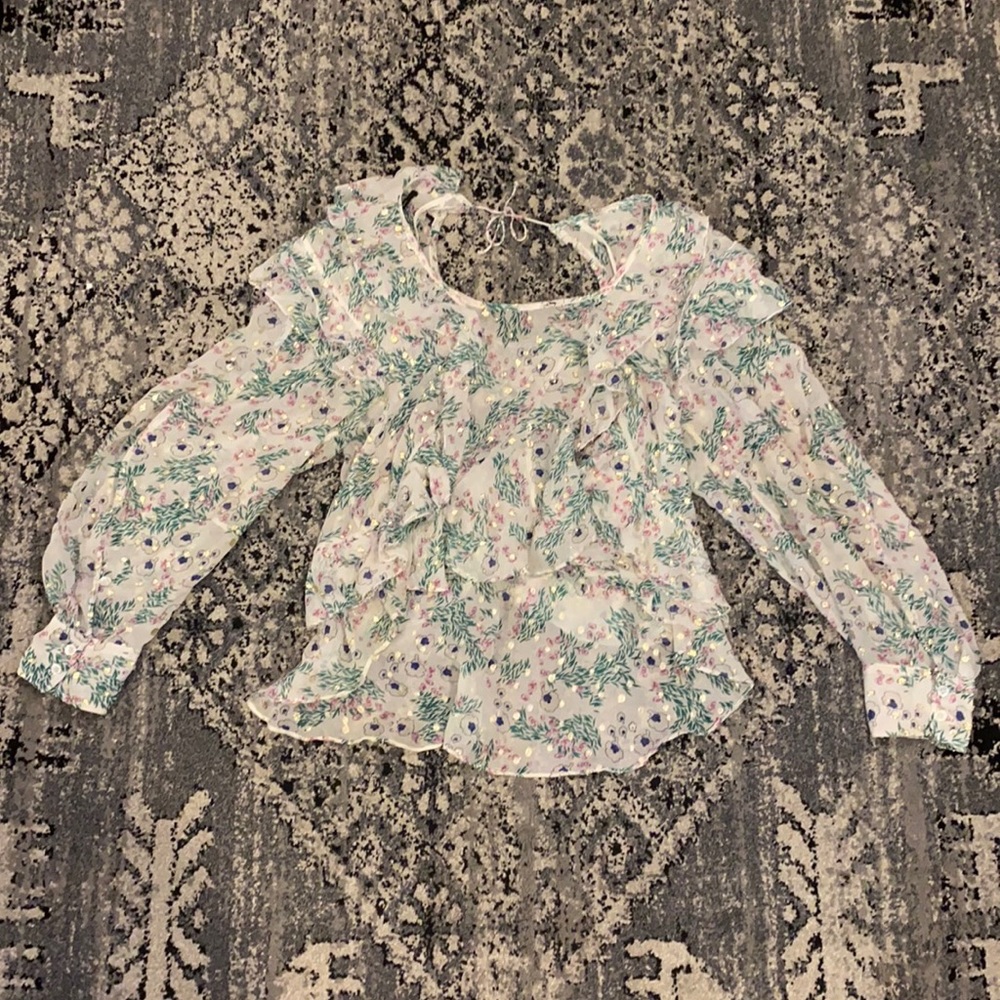 Isabel Marant Sheer Floral Long Sleeve